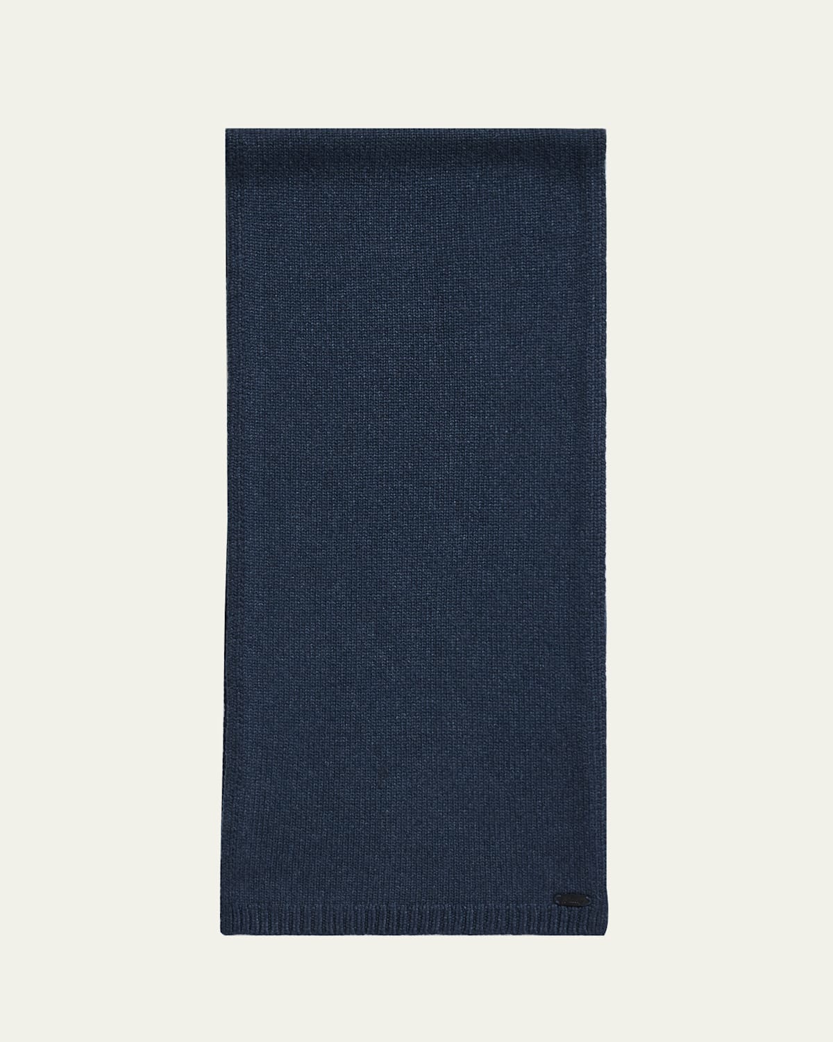 Brioni Men's Cashmere Knit Leather-label Scarf In Brown