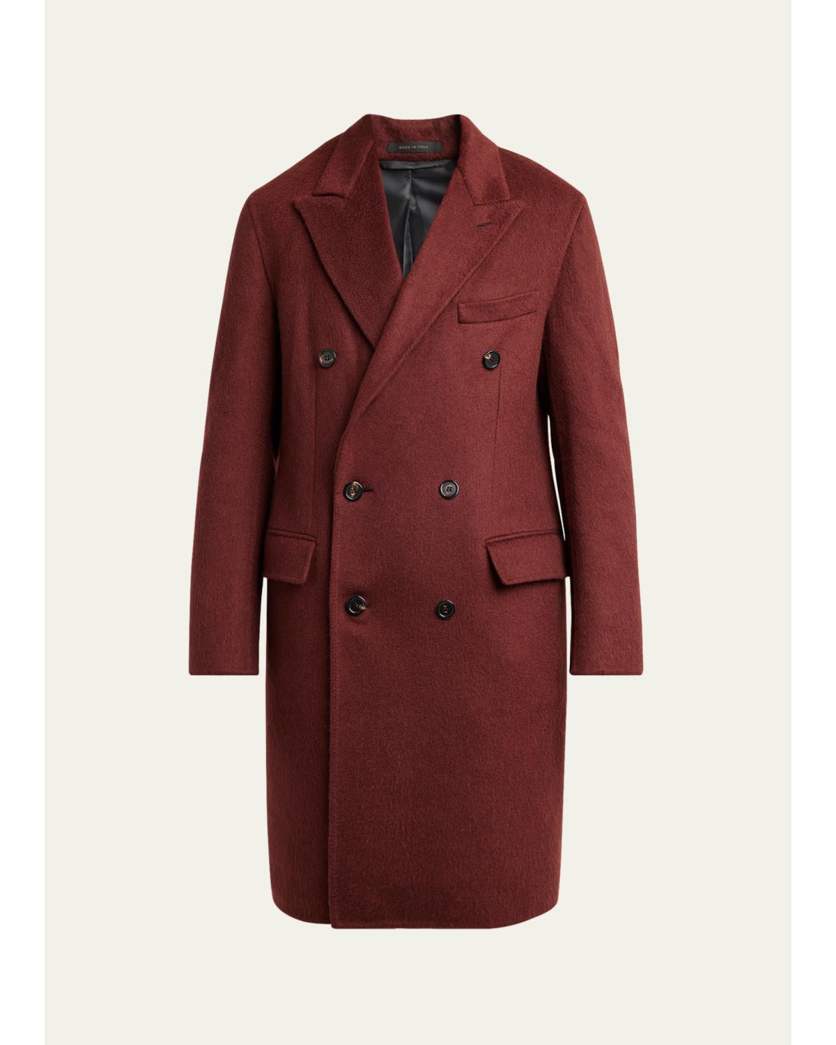 Men'S Double-Breasted Cashmere Coat