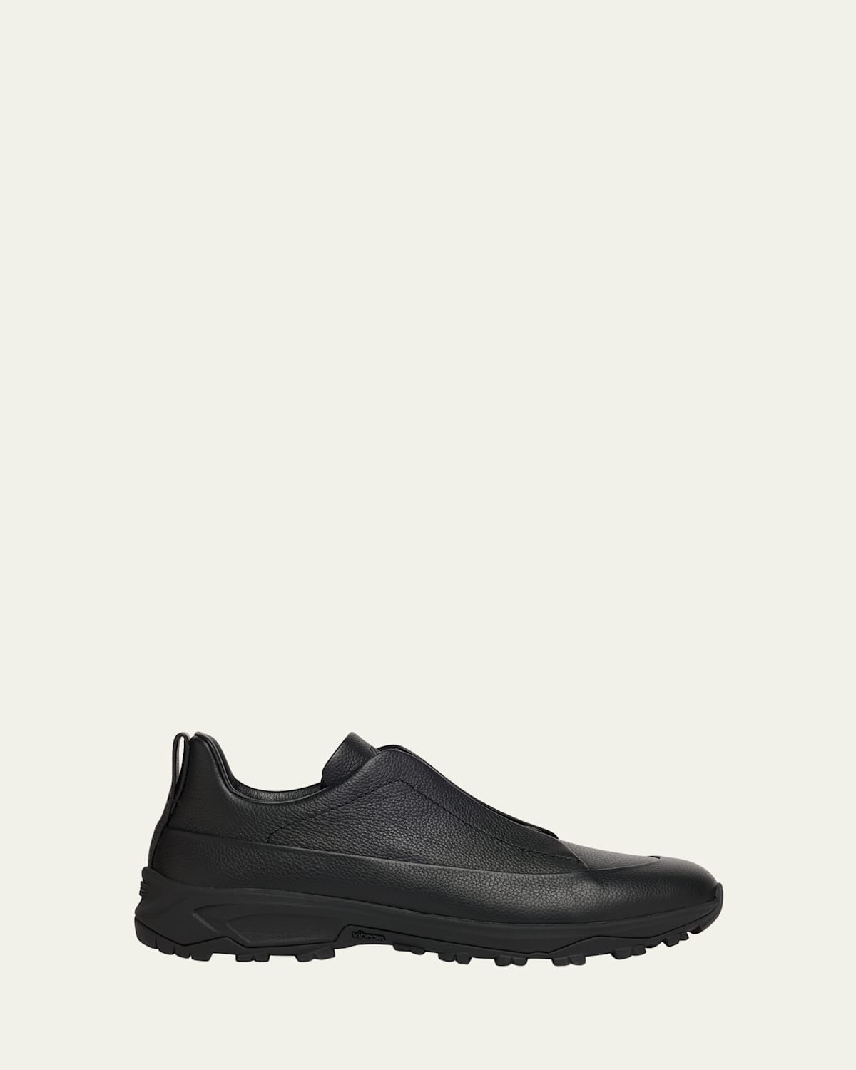 Zegna Monte Sneakers With Triple Stitching Design In Animal Print