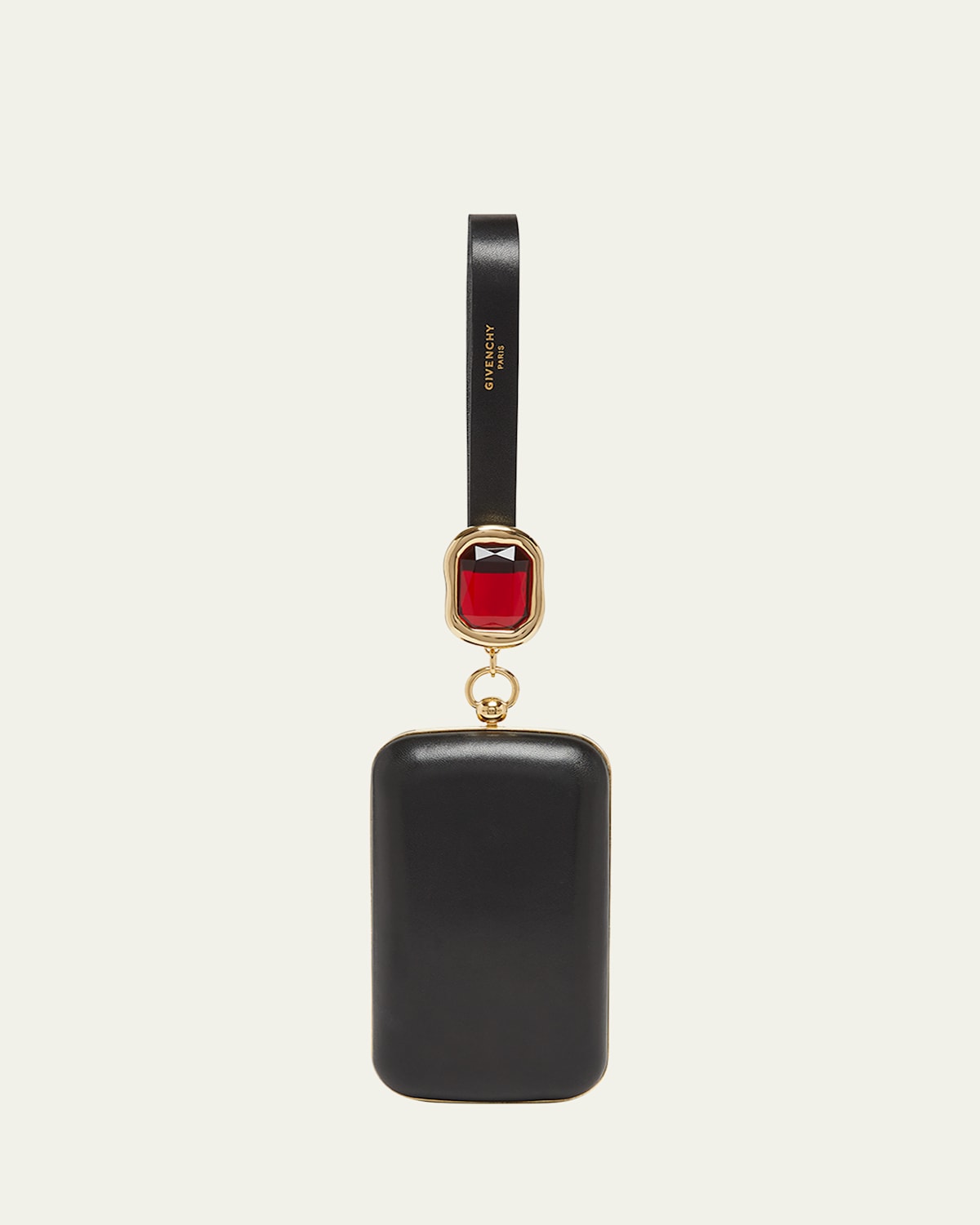 Givenchy Show Crystal-embellished Minaudiere In Nappa Leather In Black