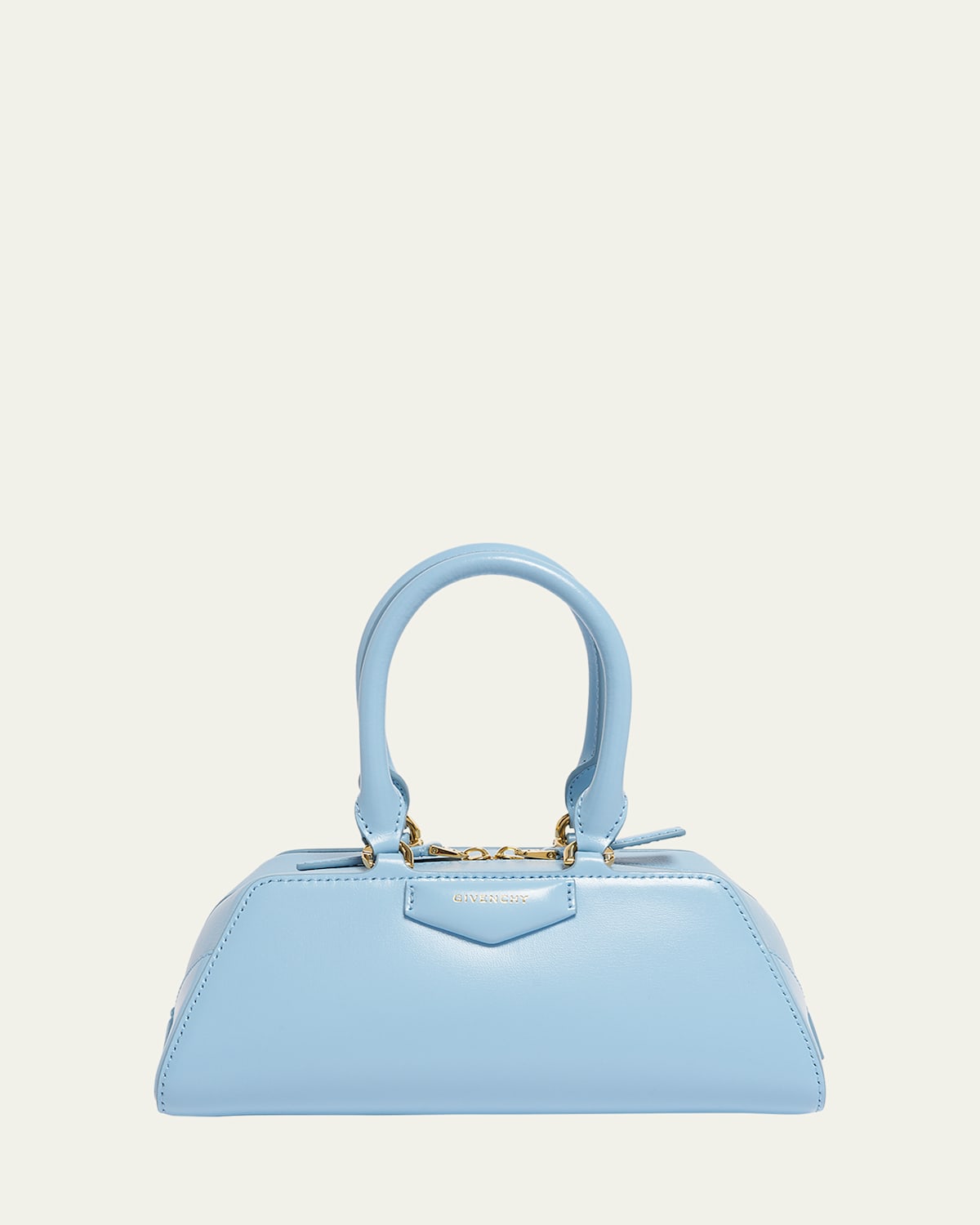 Givenchy Antigona Mini Top-handle Bag In Box Leather In Blue