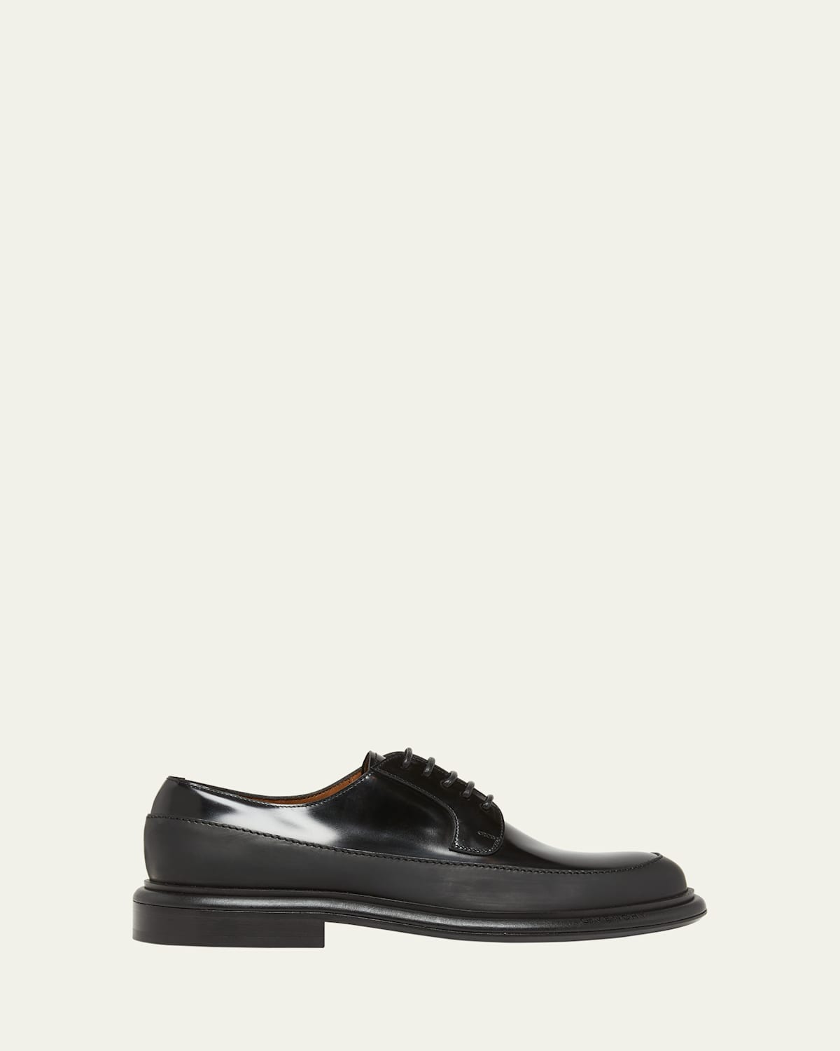 Givenchy Derbie Leather Lace-up Loafers In Black