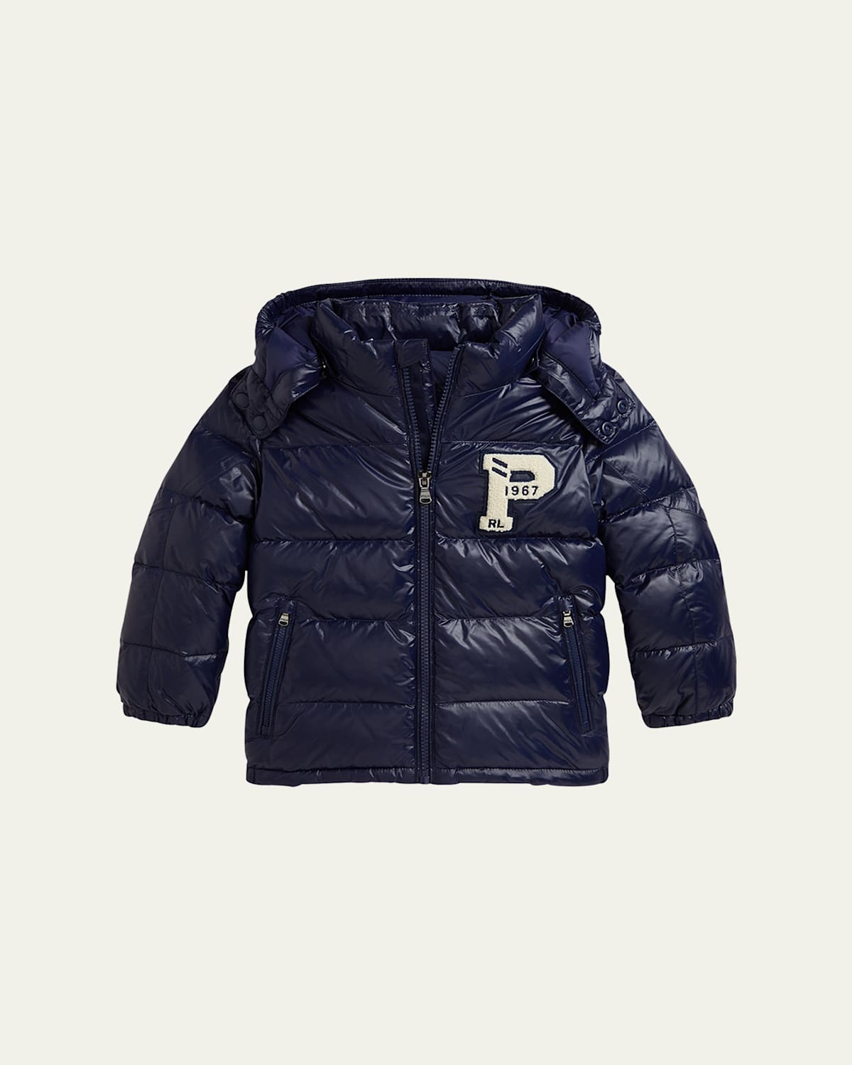 Ralph Lauren Kids' Boy's Recycled Nylon Hooded Down Jacket