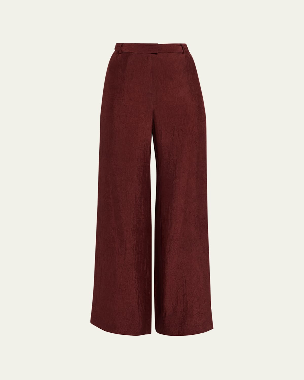 Jason Wu Collection Crinkle Satin Wide-leg Trousers