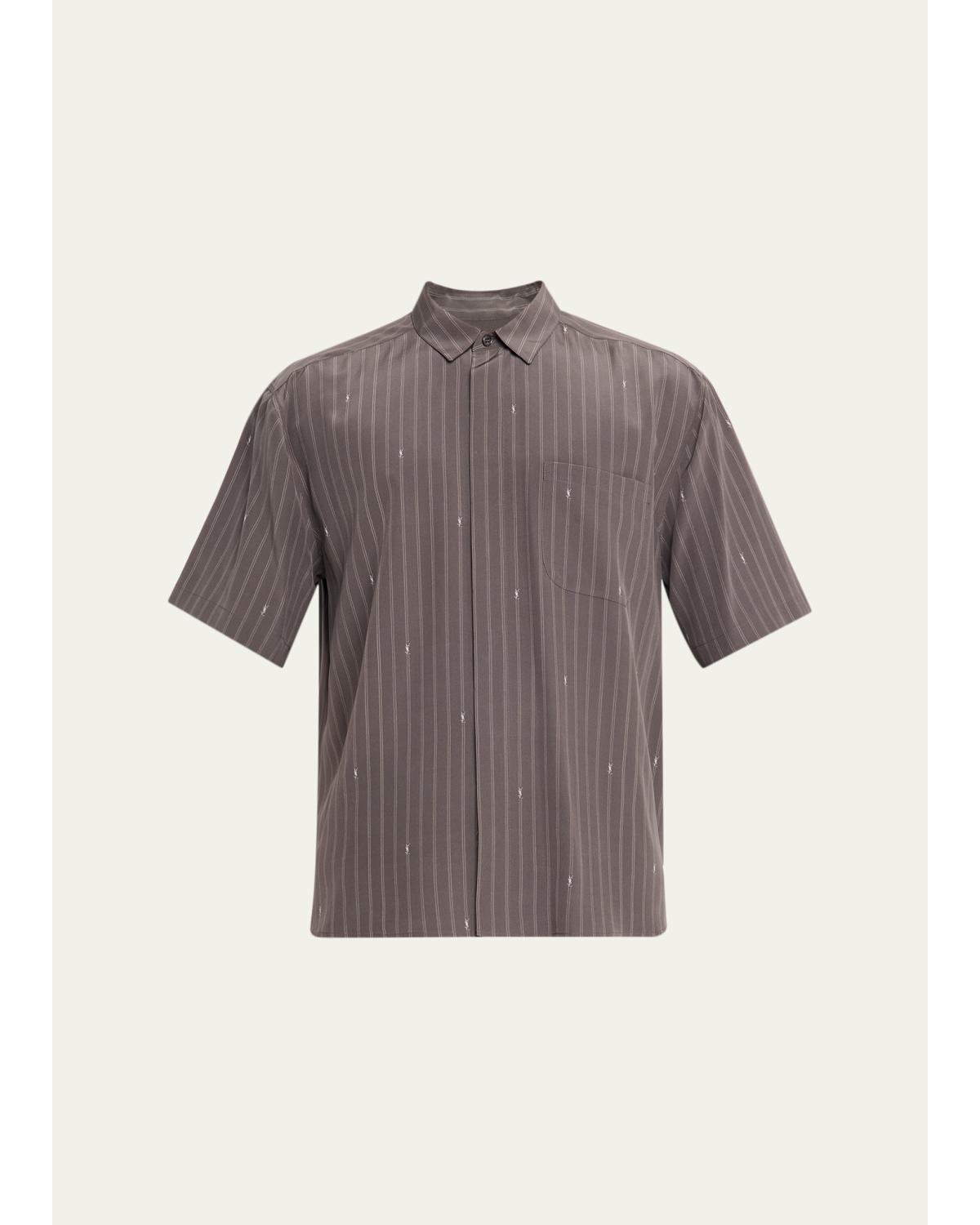 Men'S Cassandre Short-Sleeved Button-Front Shirt