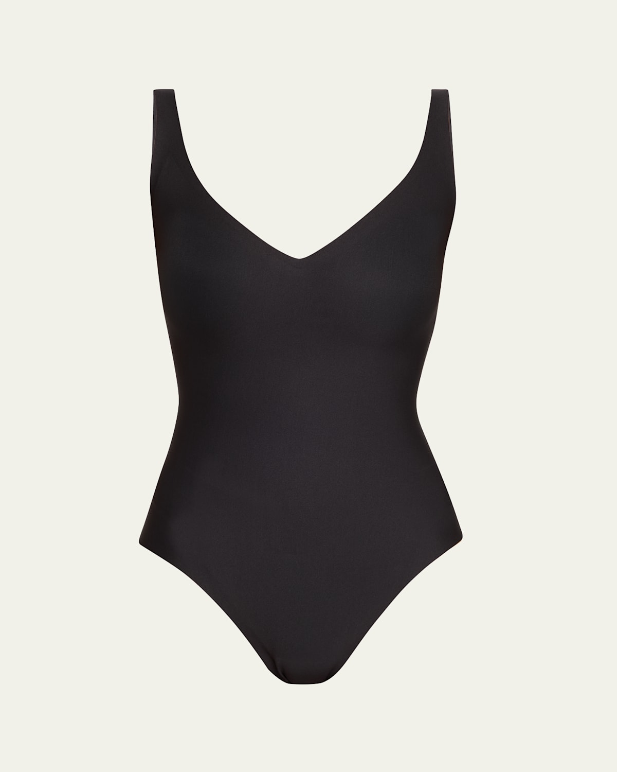 Skims Womens Onyx Scoop-neck Low-back Recycled Stretch-nylon Swimsuit In Black