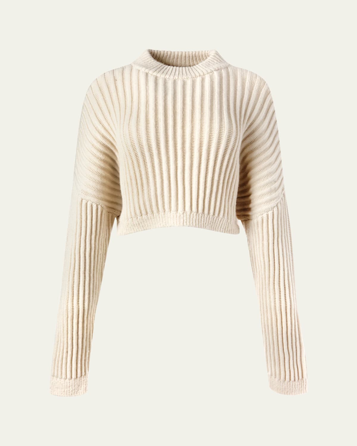 Altuzarra Bitsy Rib Crop Sweater In Neutral