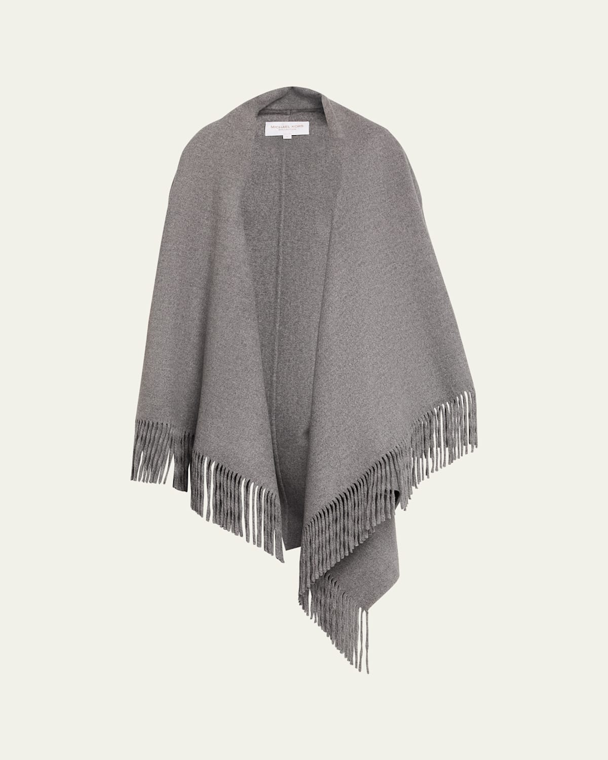 Michael Kors Fringe Wool Clutch Coat