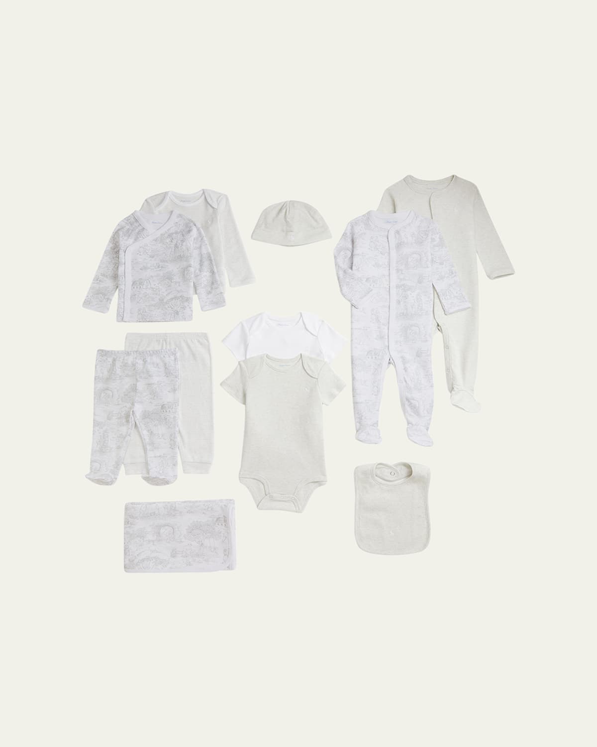 Boy's 11-Piece Interlock Cotton Gift Set, Size Newborn-9M