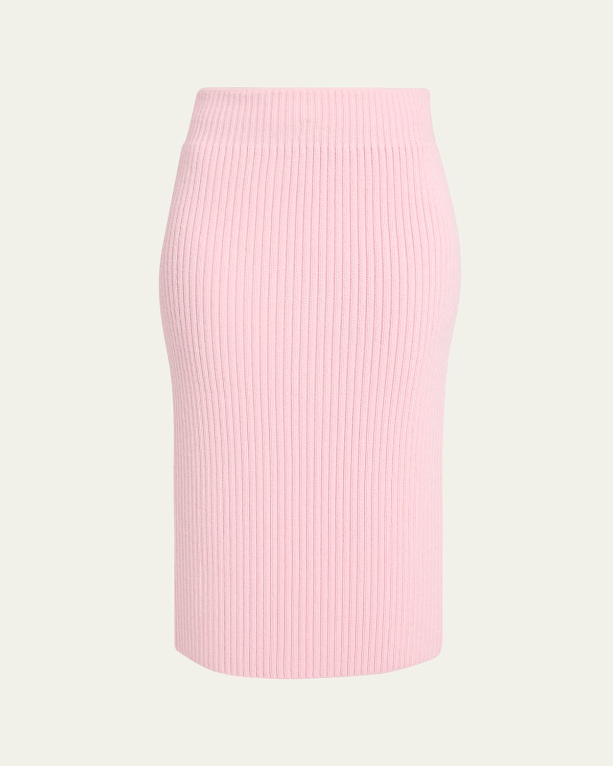 Givenchy Ribbed Knit Midi Skirt In Pink