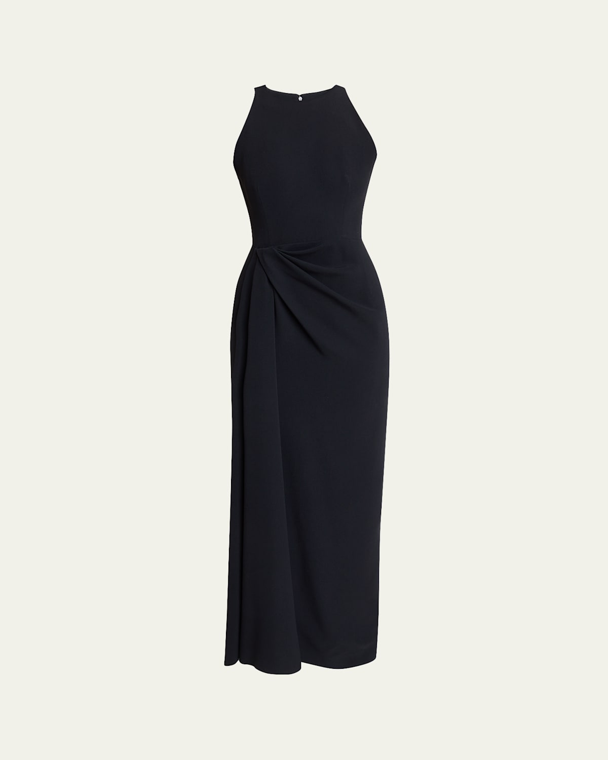 Givenchy Draped High-neck Maxi Dress In Black