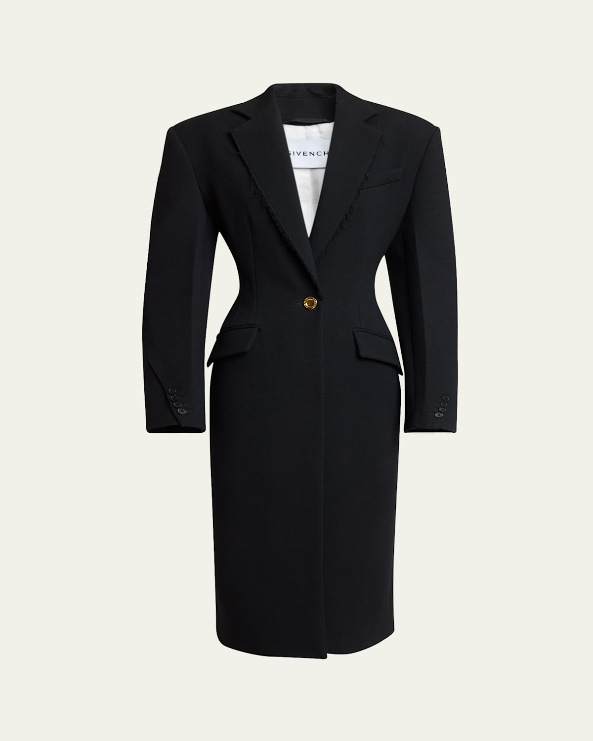 Givenchy Wool-blend Cocoon Coat In Black