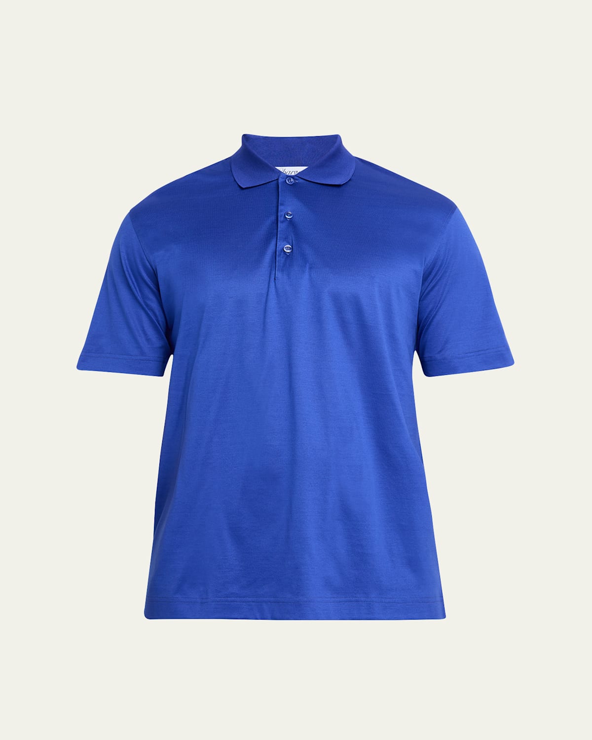 Charvet Men's Cotton Jersey Polo Shirt In Blue