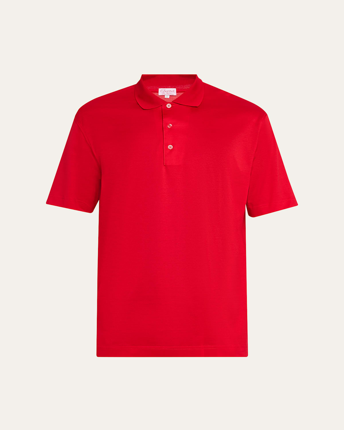 Charvet Men's Cotton Jersey Polo Shirt In Red