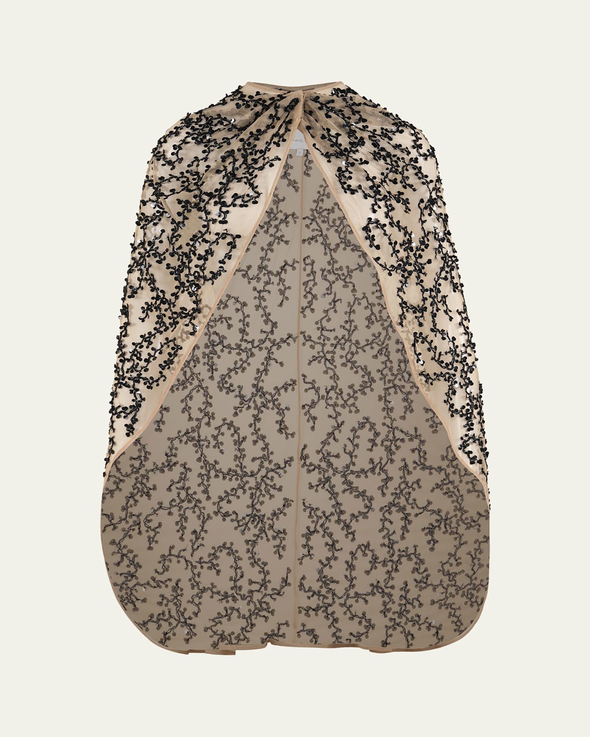 Johanna Ortiz Reinvention Embroidered Cape In Multi