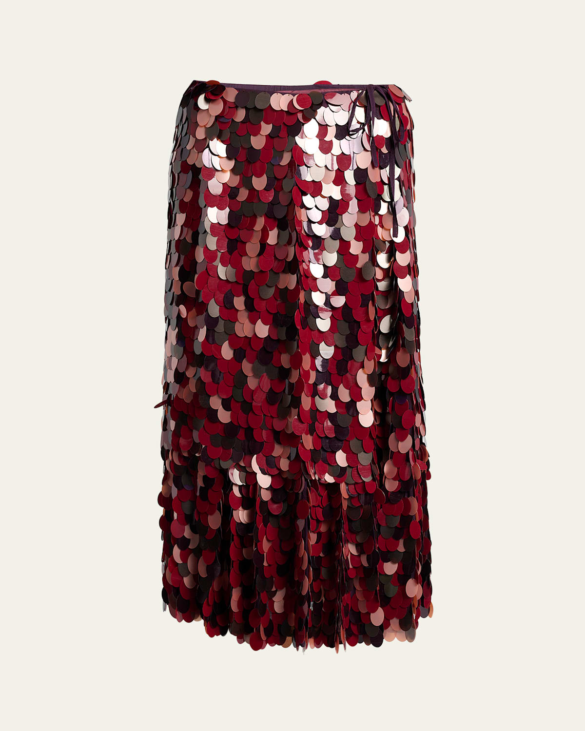 Dries Van Noten Sprity Sequined Midi Wrap Skirt In Multi