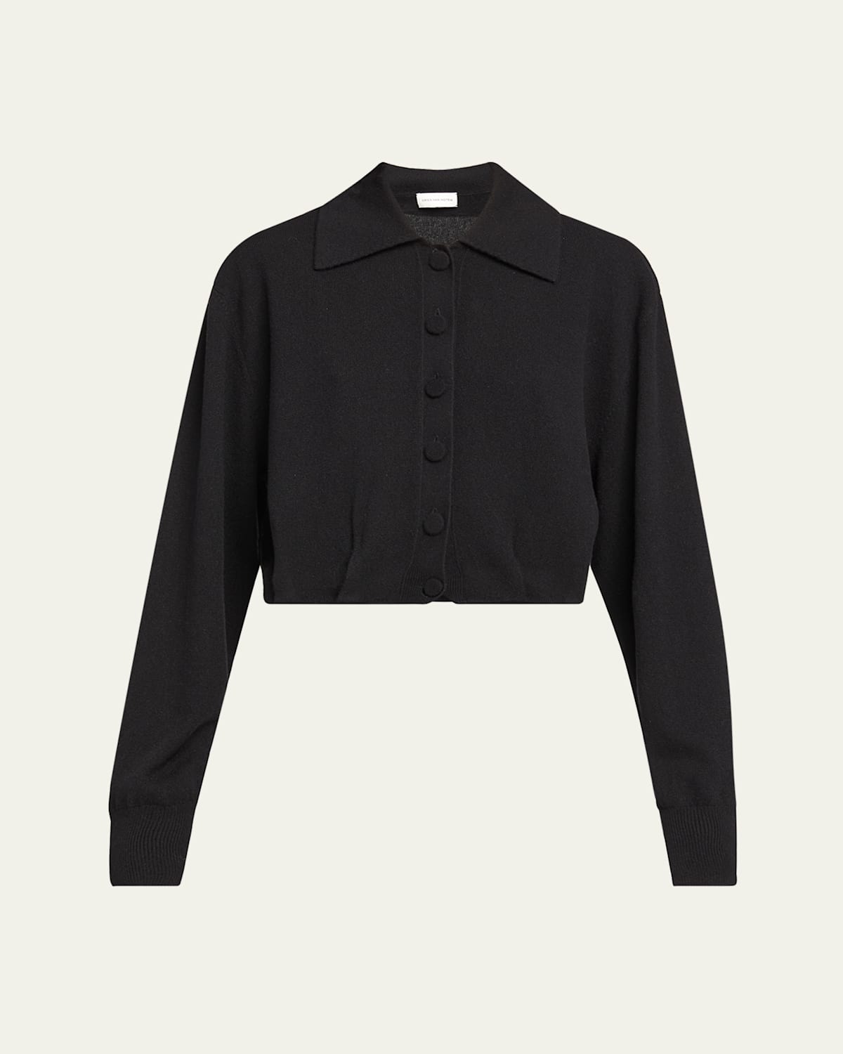 Dries Van Noten Tigre Cashmere Cardigan In Black