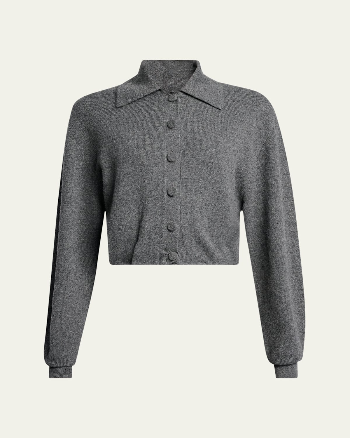 Dries Van Noten Tigre Cashmere Cardigan In Gray