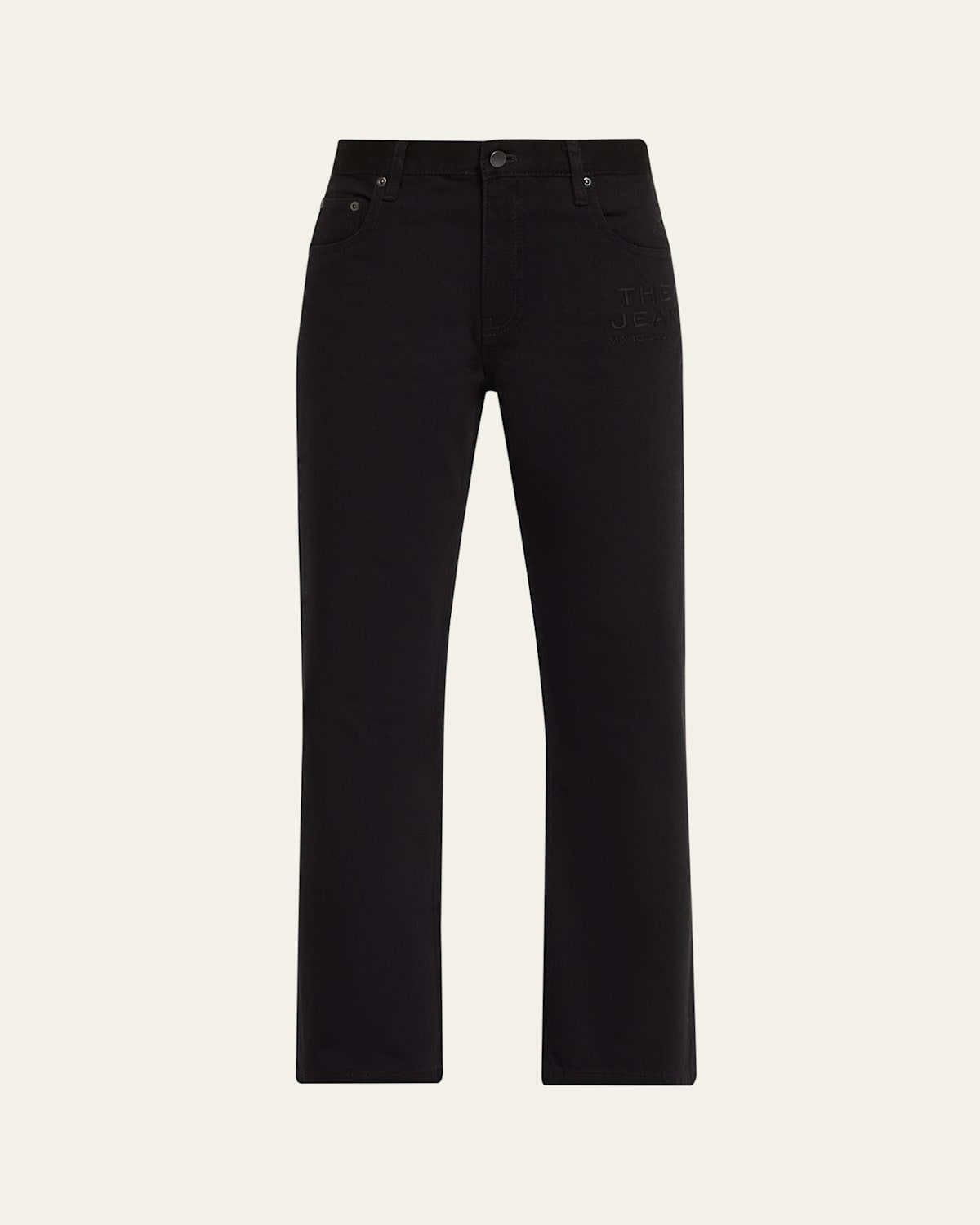 Marc Jacobs The Jean Straight-leg Pants In Black