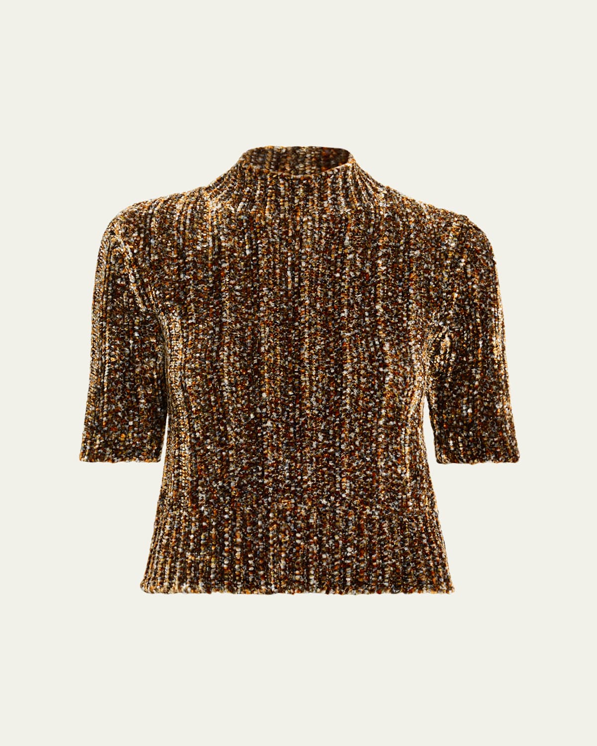 Dries Van Noten Terri Short-sleeve Sweater In Multi