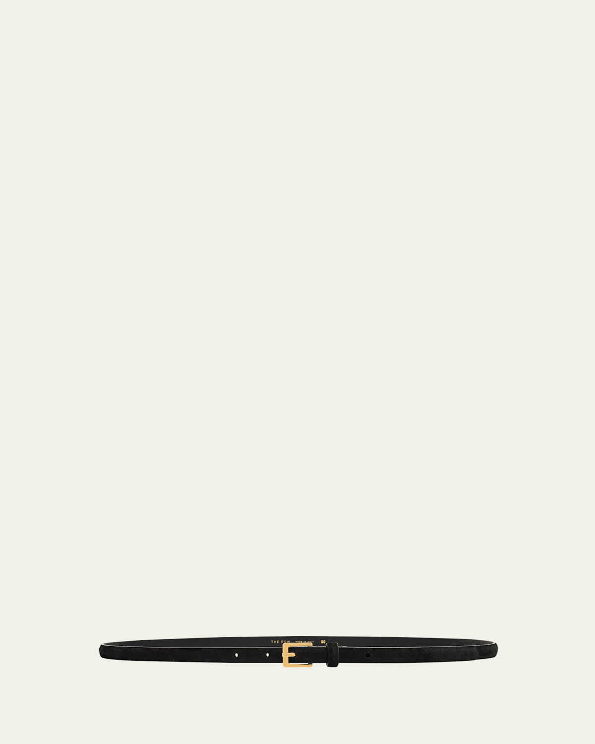 The Row City Suede Skinny Belt In Black
