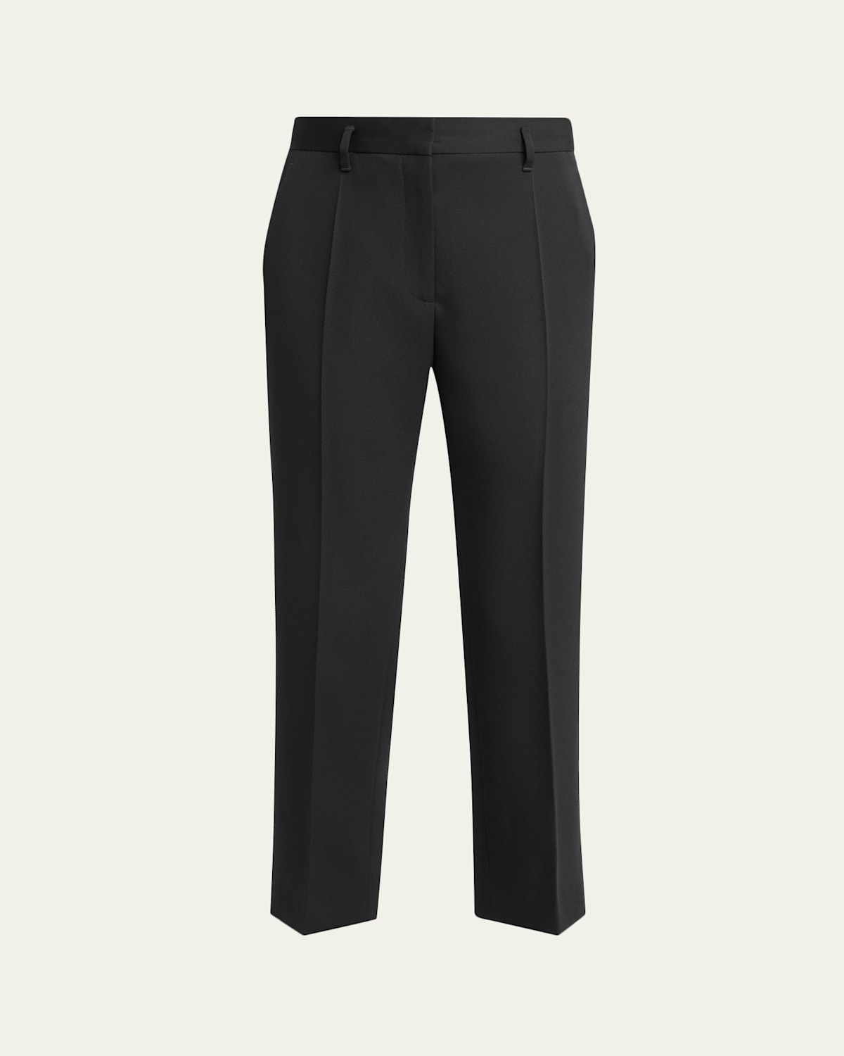The Row Relian Wool-silk Pants In Black