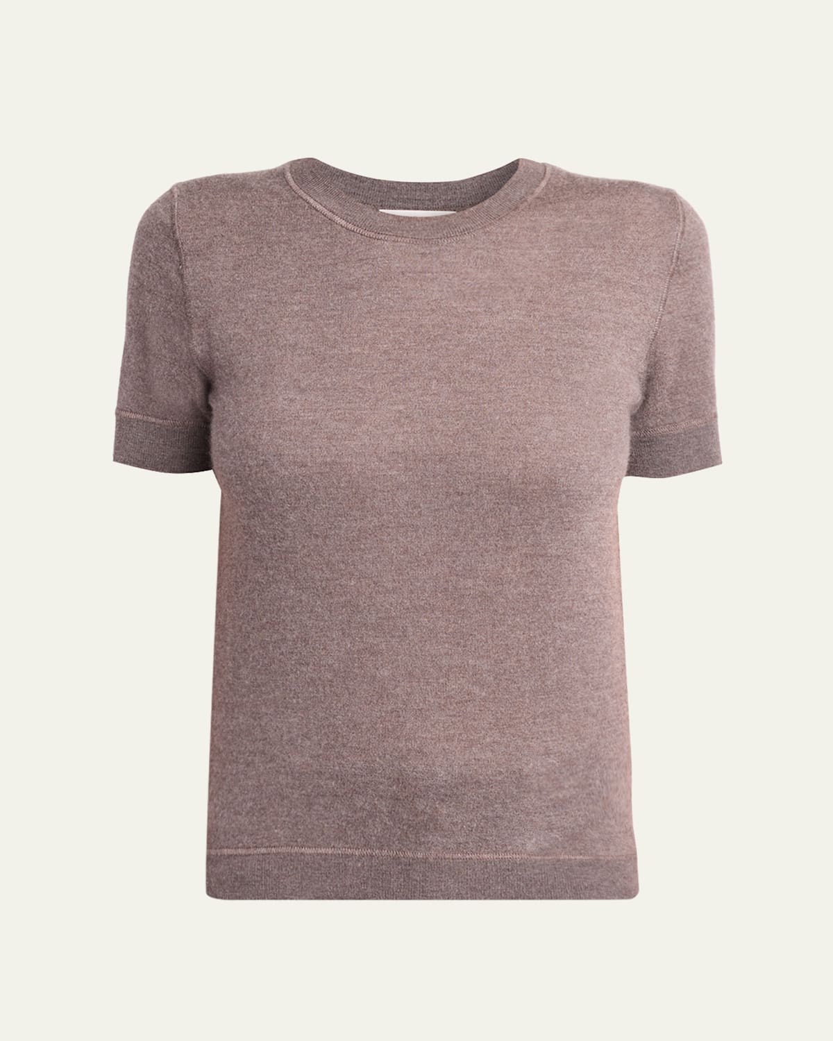 The Row Linnea Short-sleeve Cashmere Top