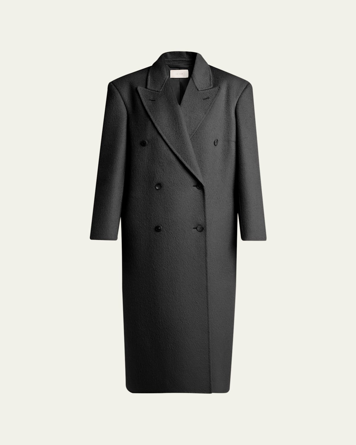The Row Hariet Double-breasted Long Coat In Multi