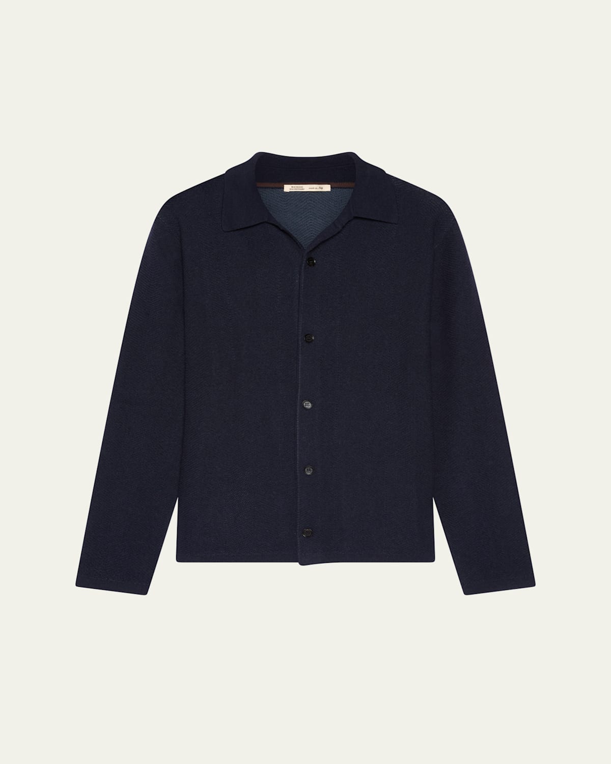 Men's Herringbone Knit Overshirt