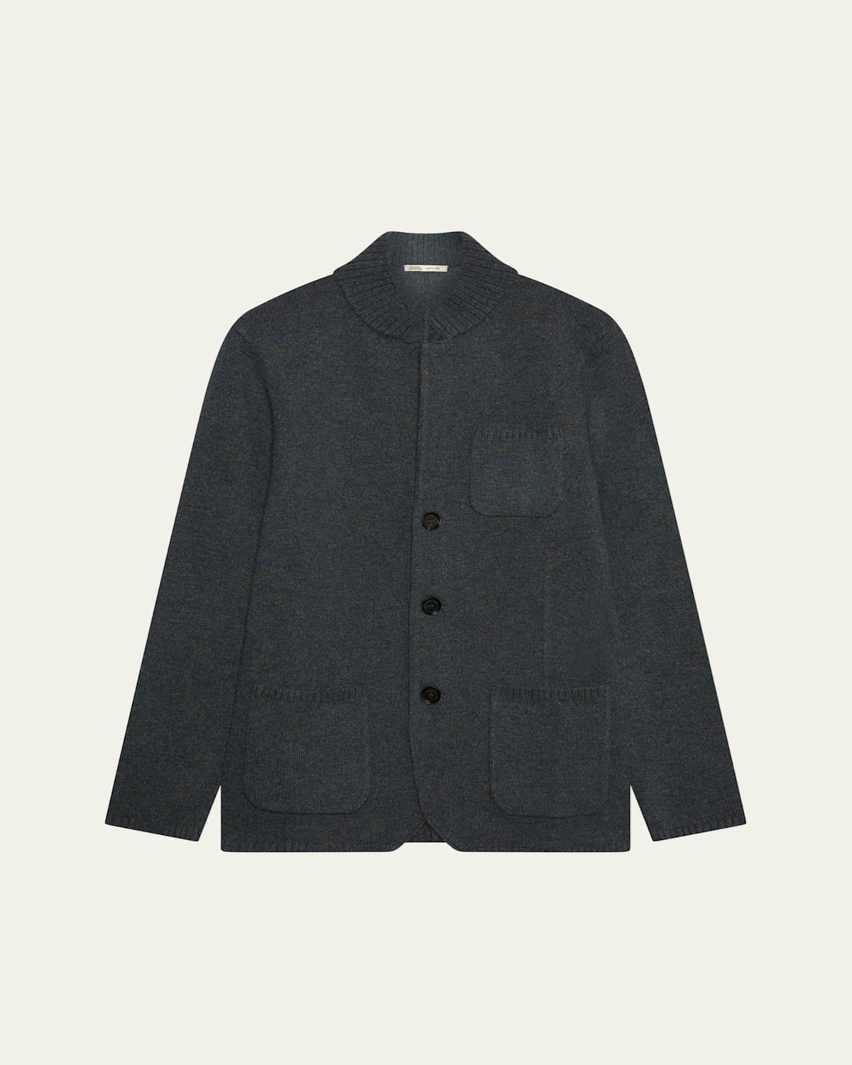 Men's Wool and Cotton Mouline Shirt Jacket