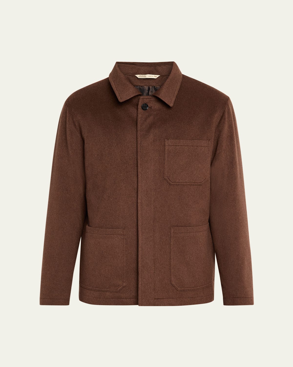 Men's Padded Wool and Cashmere Chore Jacket