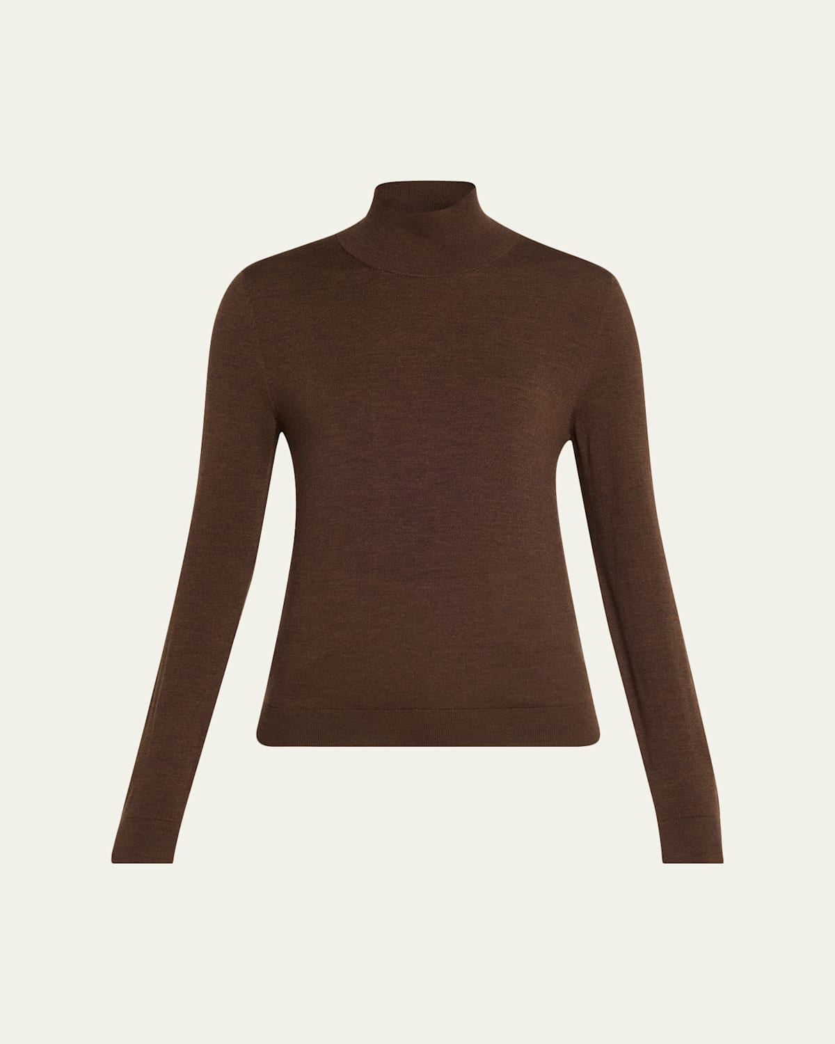 Loro Piana Tasmanian Wool Turtleneck Sweater In Brown