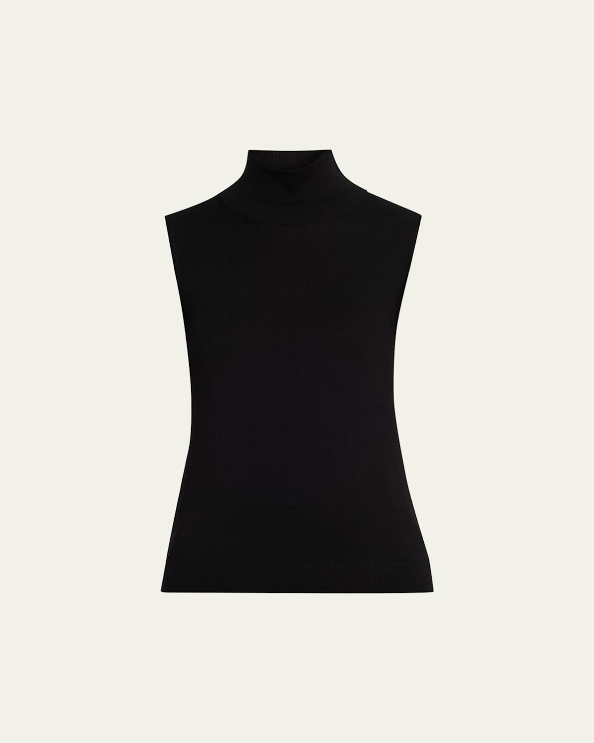 Loro Piana Piuma Sleeveless Cashmere Top In Black