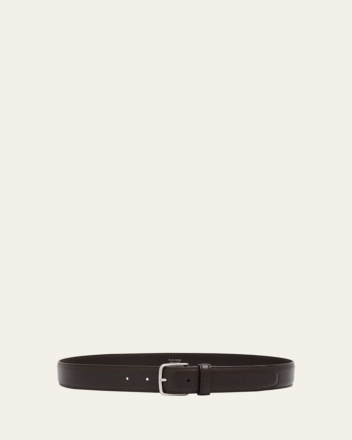 The Row Maxi Classic Leather Belt In Brown