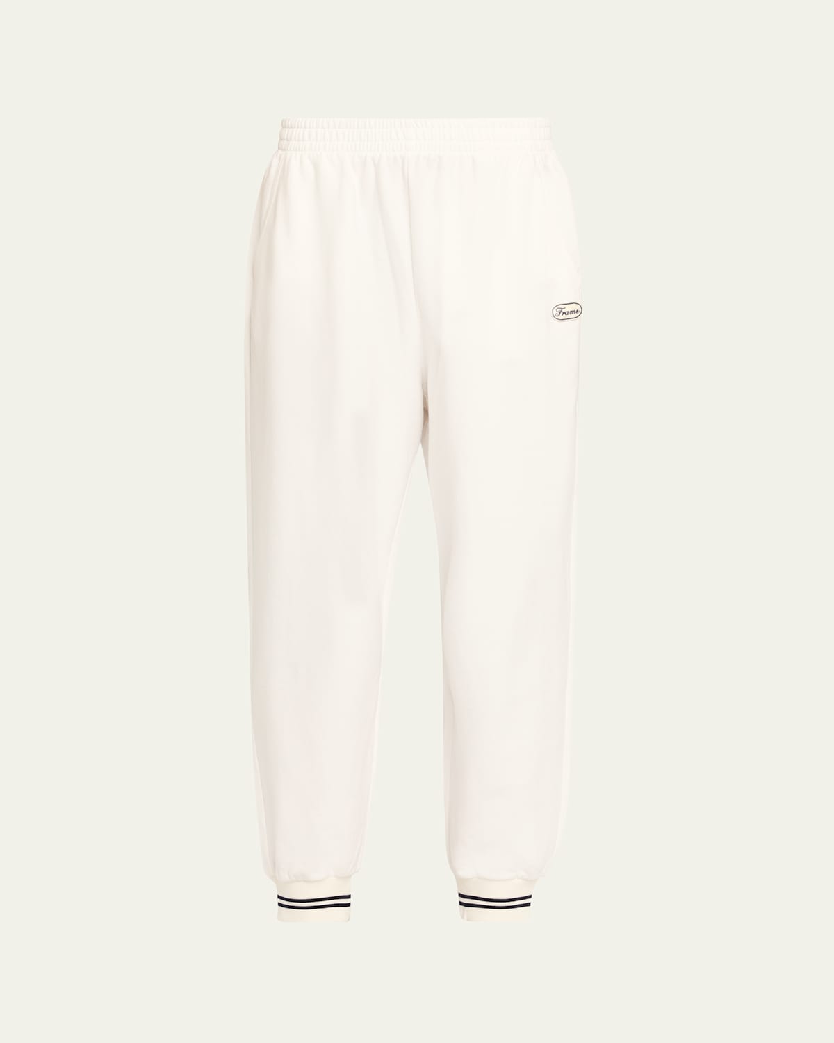 Frame The Tennis Sweatpants In White