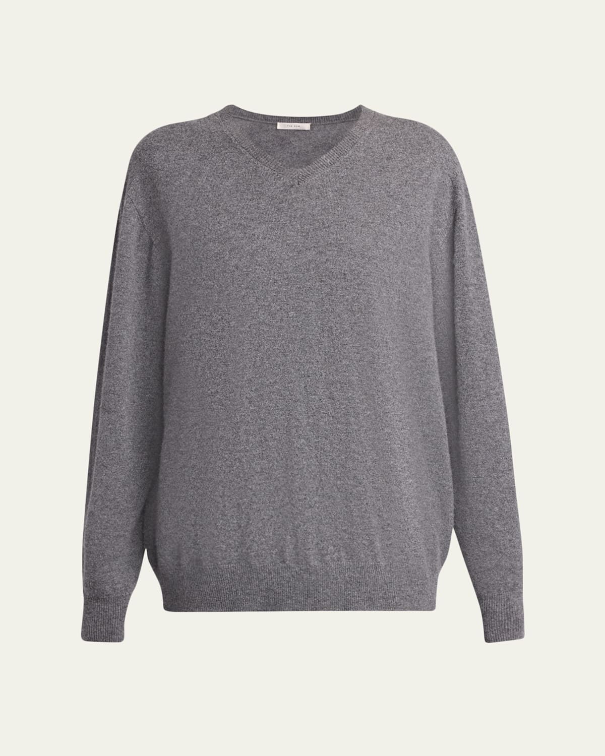 The Row Ligeia V-neck Cashmere Sweater In Gray