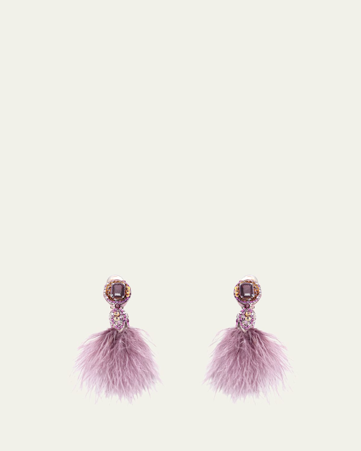 Ranjana Khan Micro Pom Earrings, Pink | Thumbnail 4 Ranjana Khan Micro Pom Earrings, Pink | Thumbnail 4