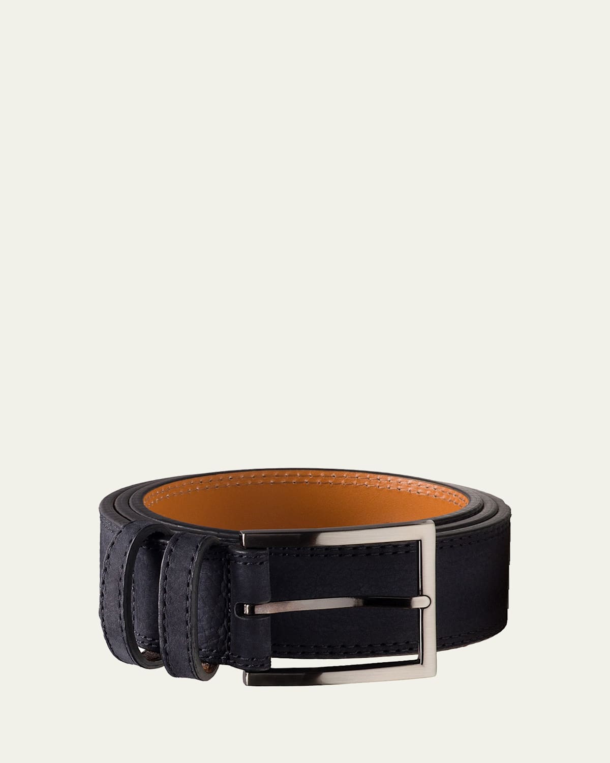 Magnanni Men's Eastwood Grained Suede Belt