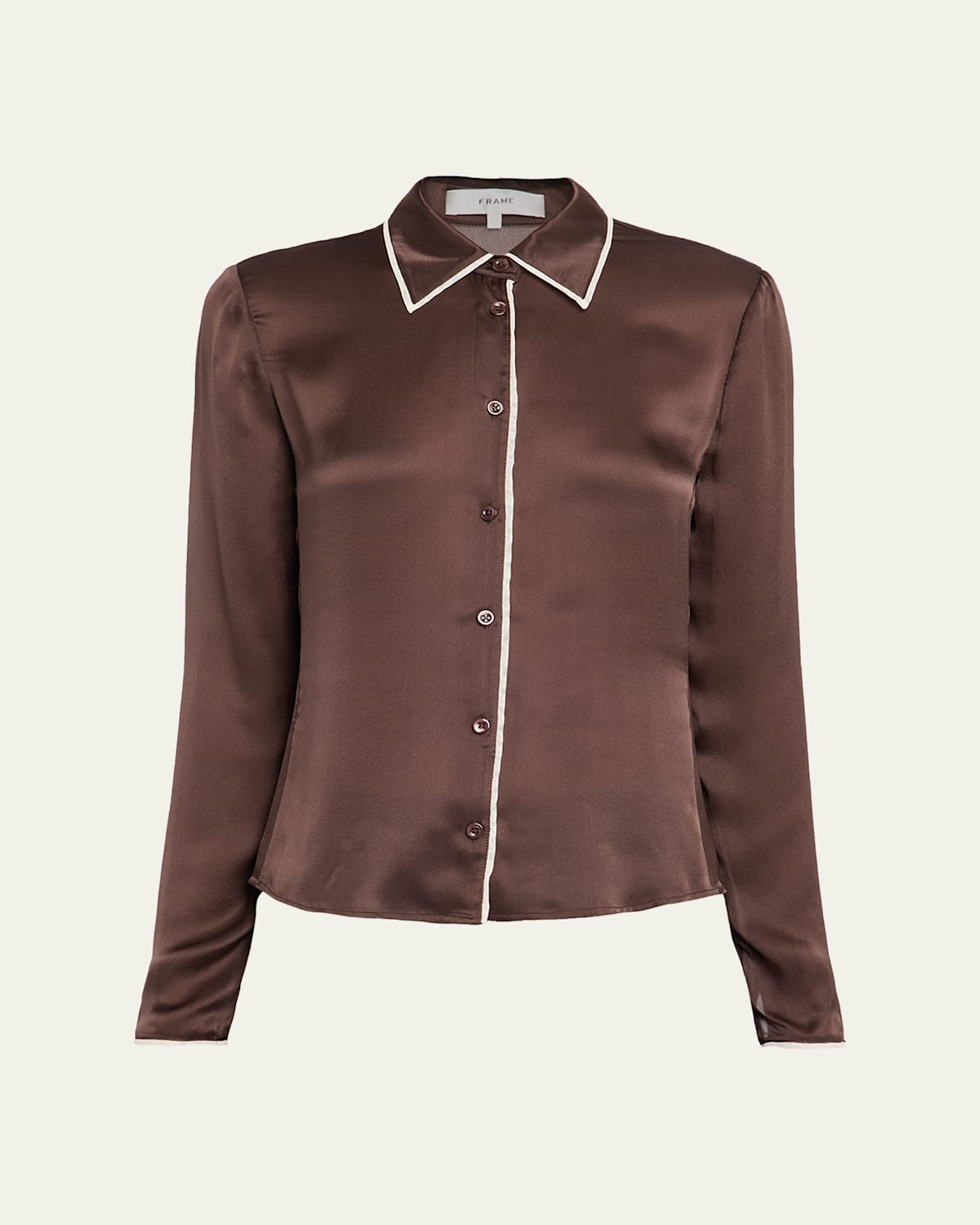 Frame The Slim Essential Silk Blouse