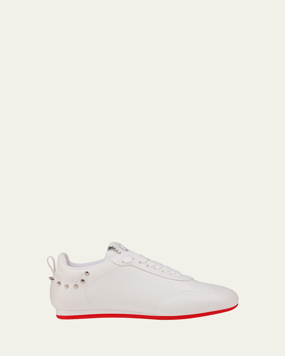 Christian Louboutin Eleonora Leather Red Sole Low-Top Sneakers