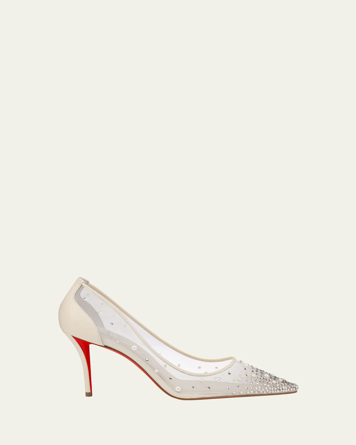 Christian Louboutin 80mm Miss Z Degrastra Embellished Mesh Pumps | Thumbnail 2