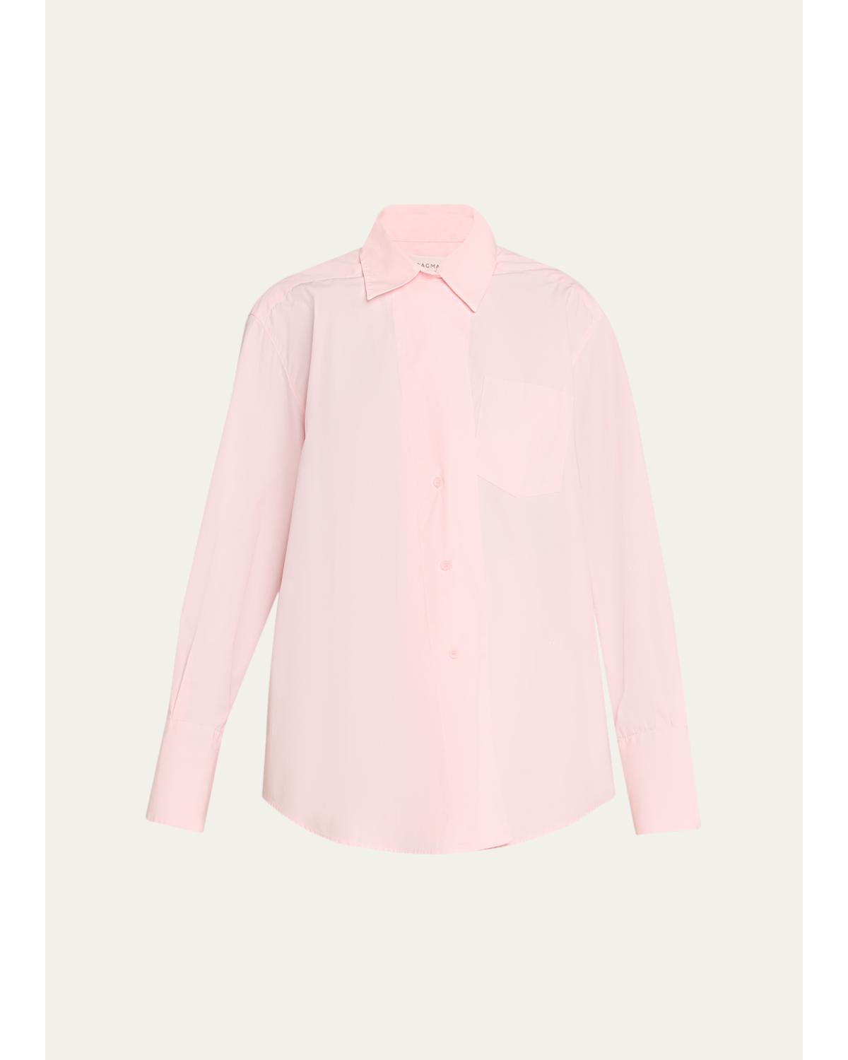 Asymmetric Button-Front Shirt