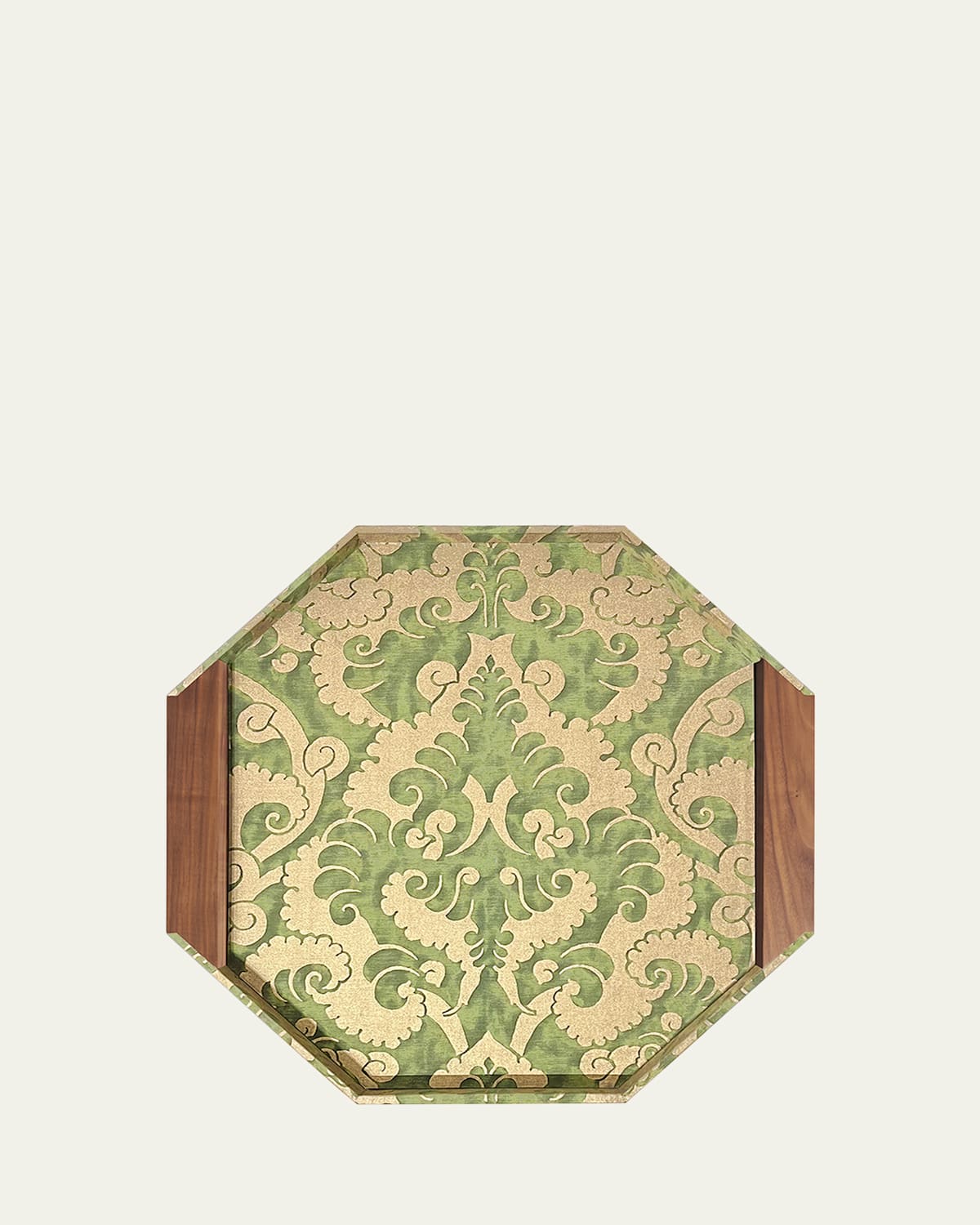 L'objet Fortuny Octagon Tray In Green