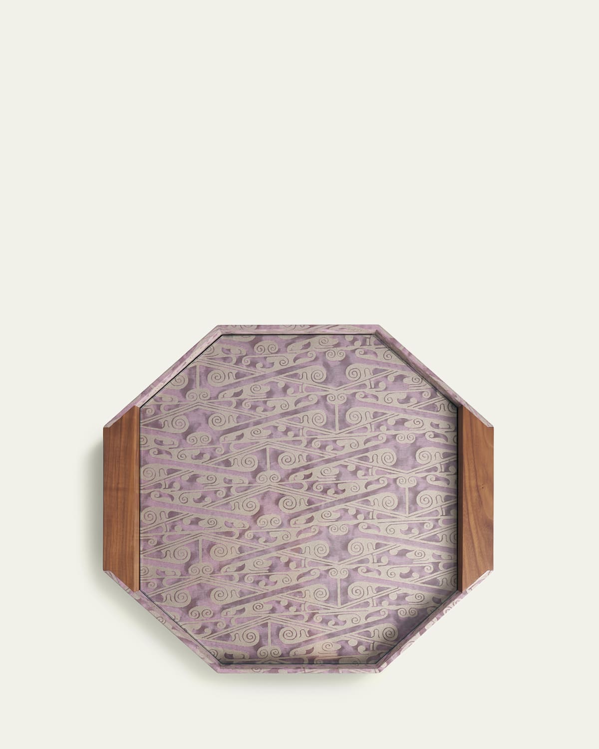 L'objet Fortuny Octagon Tray In Purple
