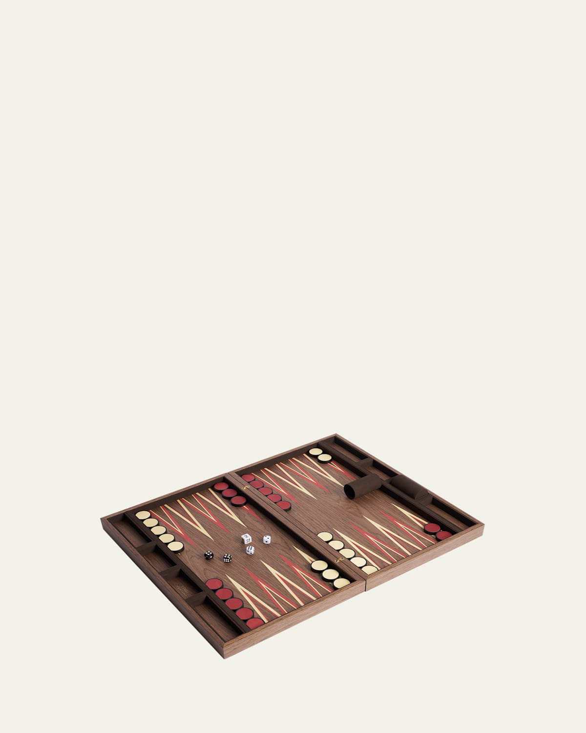 L'objet Fortuny Backgammon Set In Brown