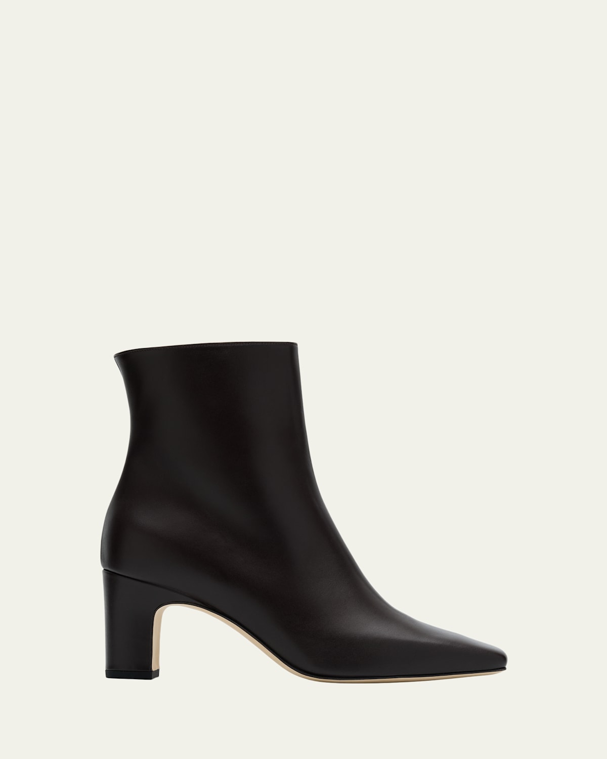Manolo Blahnik Ofaralo 70 Leather Ankle Boots In Black