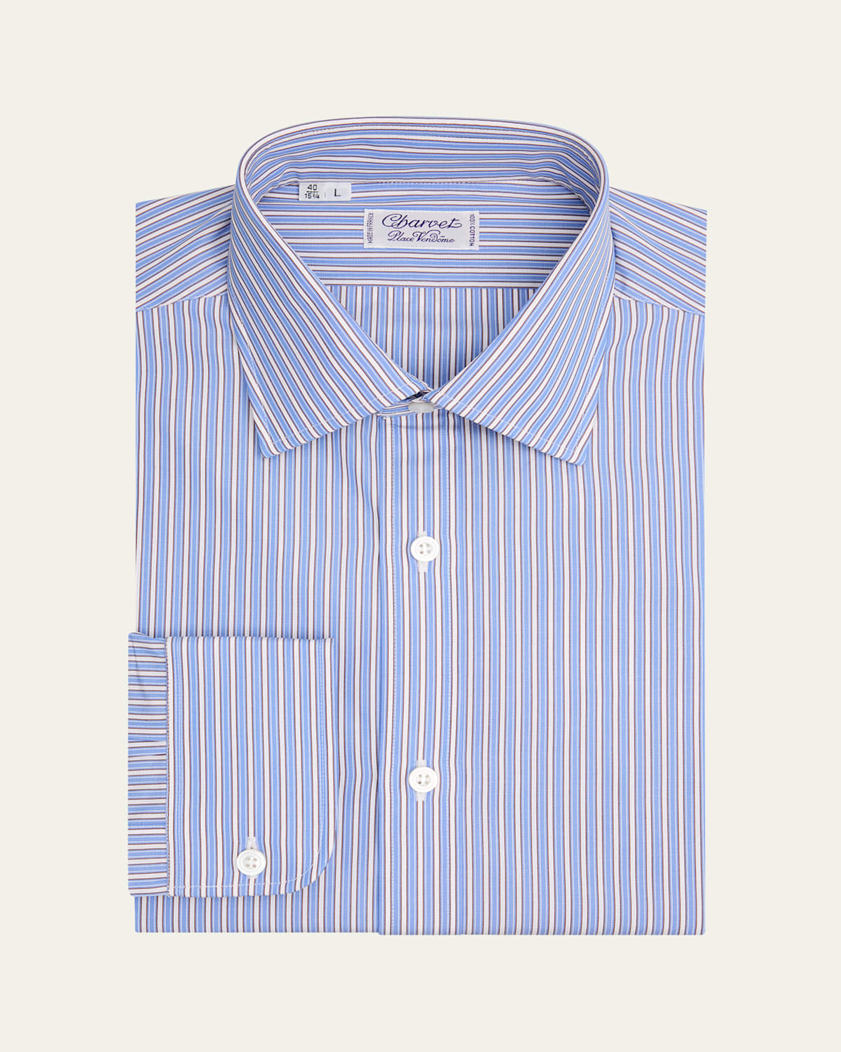 Charvet Men's Purple Label Striped Button-front Shirt In Multi