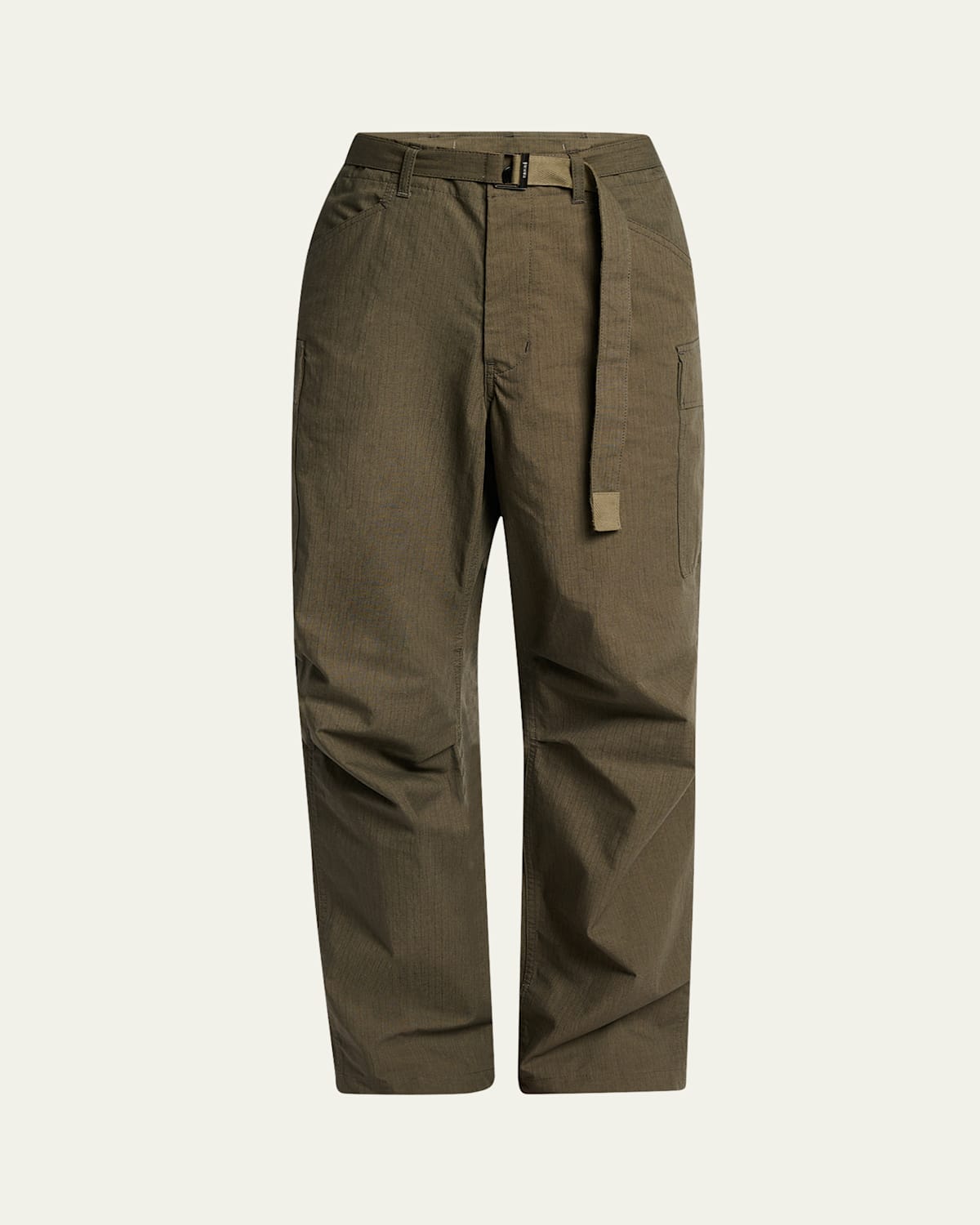 Sacai Khaki Ripstop Cargo Pants In Neutral | ModeSens