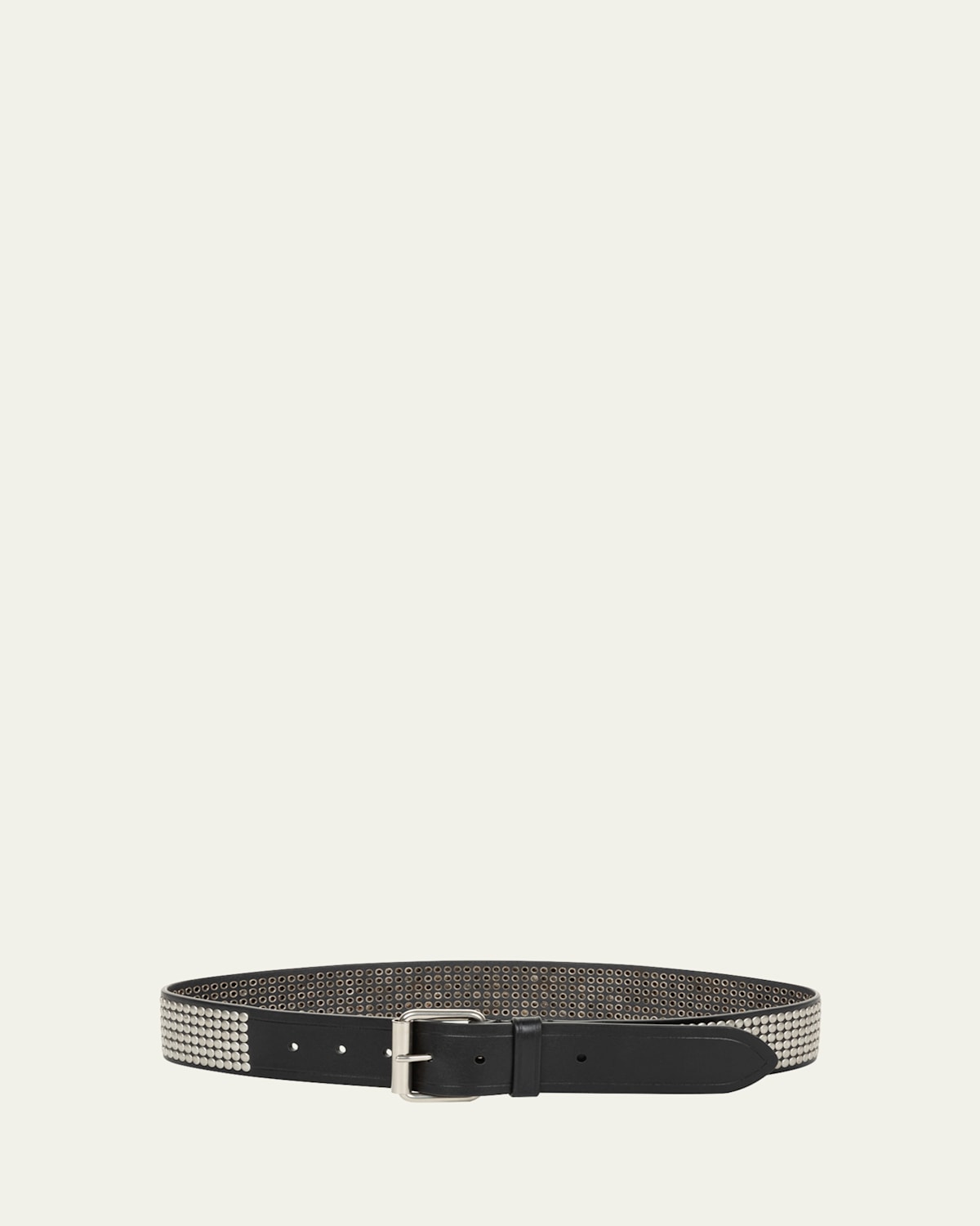 Dries Van Noten Men 's Studded Leather Belt