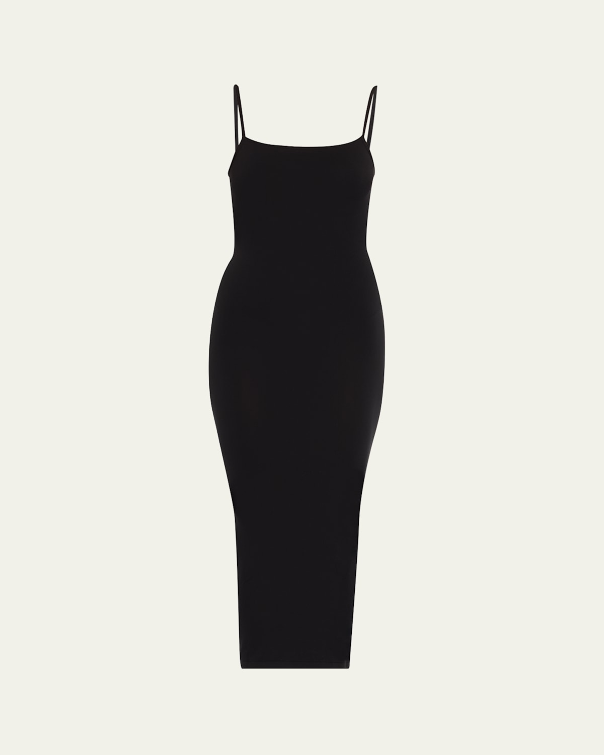 Wolford Fatal Sleeveless Bodycon Knit Velvet Midi Dress In Black